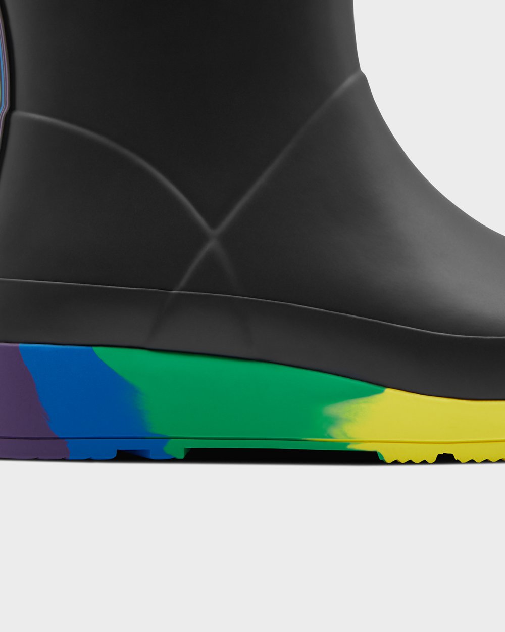 Play Boots Dames - Hunter Original Pride Flatform Rain - Zwart - 17ZWHKBJI